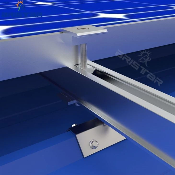 Universal Trapezoidal Metal Roof Brackets For PV System